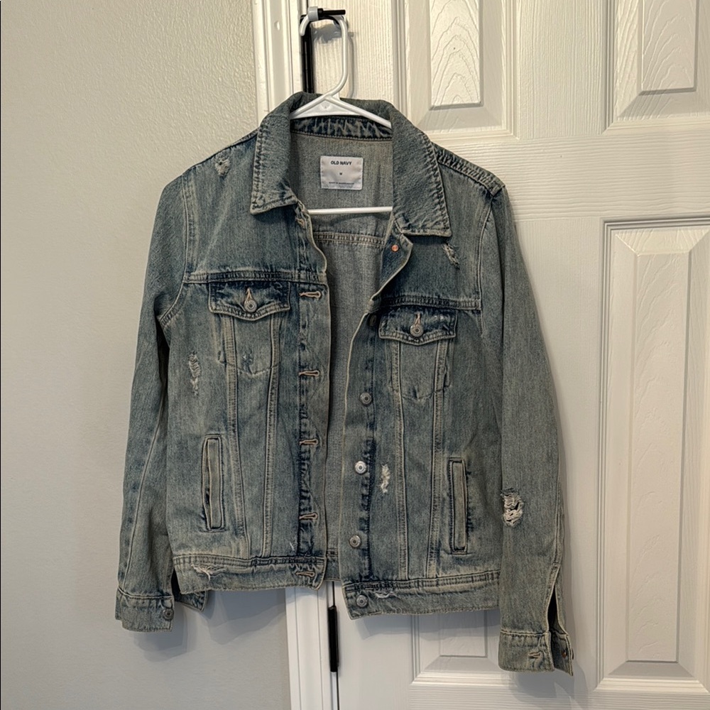 Old Navy Distressed Denim Jacket